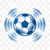 世界杯直播官方Logo - 蓝色足球图标